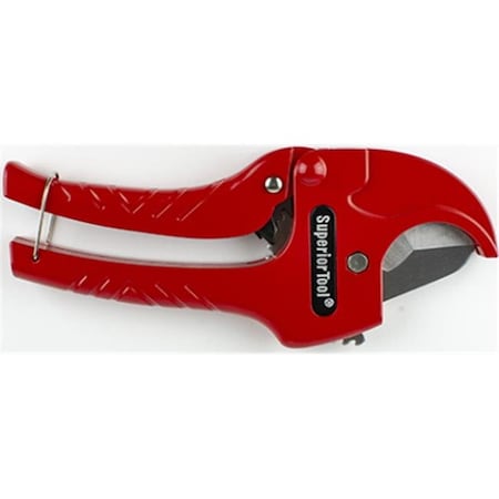 Superior Tool Superior Tool 37110 Ratchet Action Stainless Steel PVC Cutter with Blade 37110